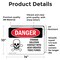 Signmission Cyanide Solution Danger Sign, Vinyl Decal, 14in W x 10in L, 2PK OS-2PACK-DS-D-1014-L-1113 - alternate 3